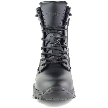 Tuffking Bishop Tactical Non-Safety Leather Boots, 8 Inch Zip, Black, 4