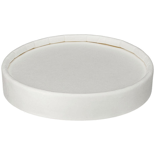 Go-Pak Soup Cup PP Lined Lid, Assorted Sizes, White, Pack of 500 Easy2Order : GPK60155