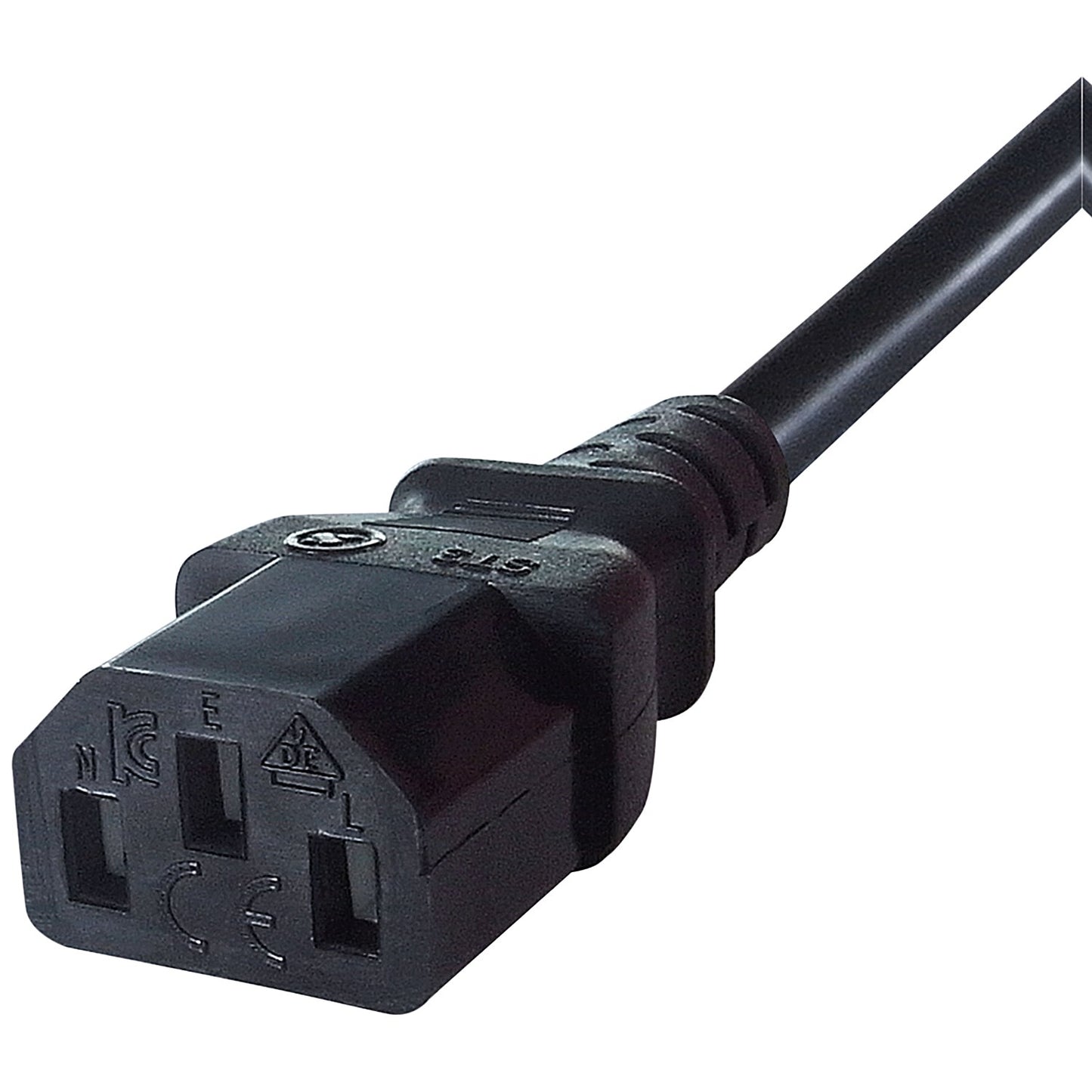 Connekt Gear IEC C13 Male to UK Mains Power Plug, 1.8m Lead, Black