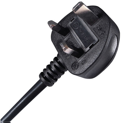 Connekt Gear C7 Male to UK Mains Power Plug, 2m Lead, Black