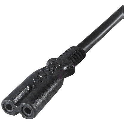 Connekt Gear C7 Male to UK Mains Power Plug, 2m Lead, Black
