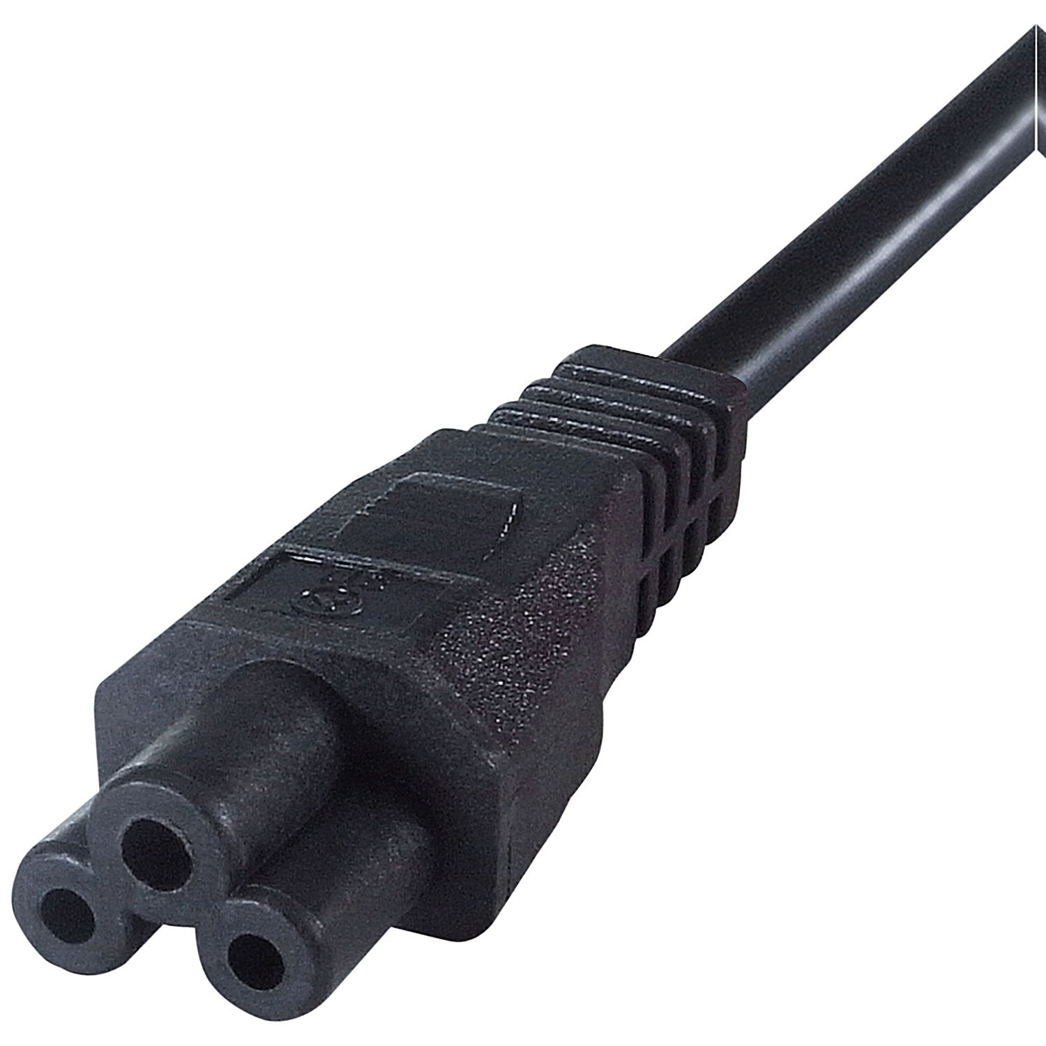 Connekt Gear IEC C5 Male to UK Mains Power Plug, 2m Lead, Black
