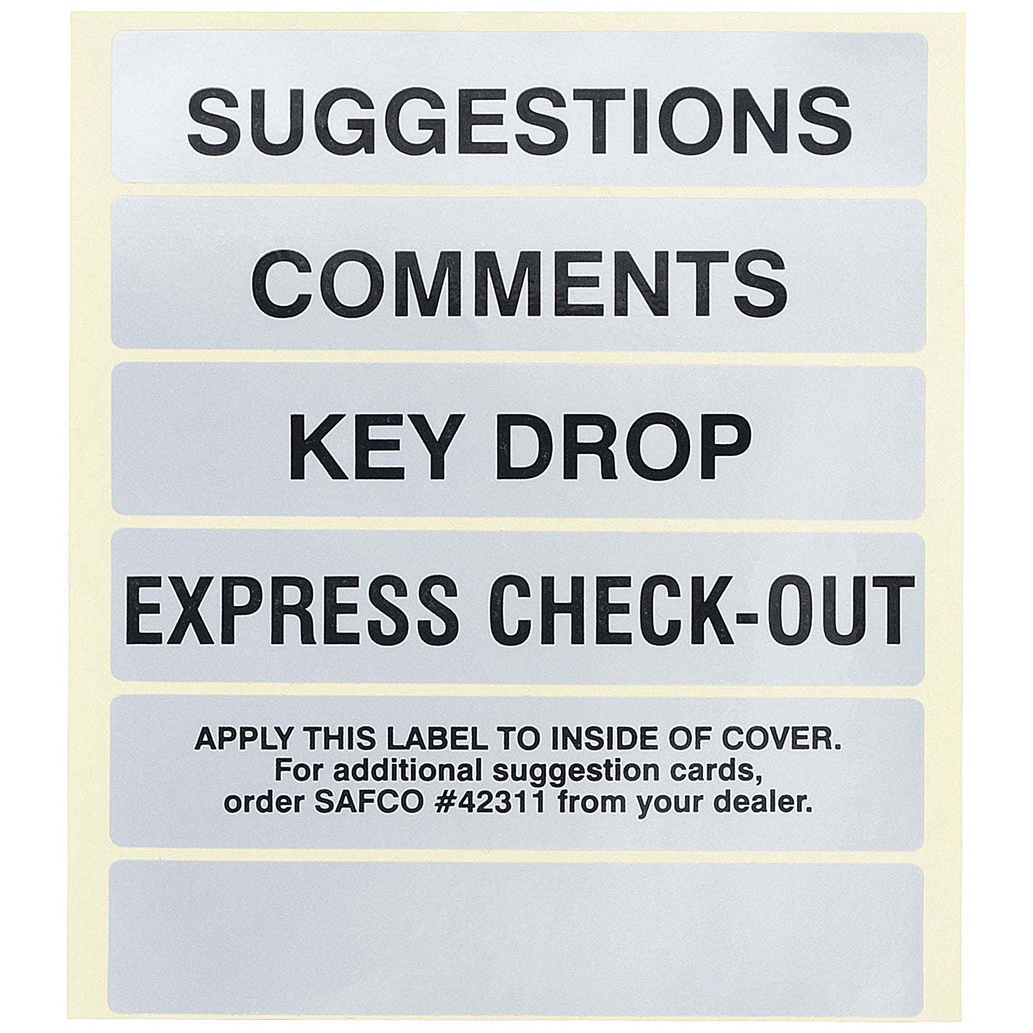 Safco Locking Suggestion Box, Black