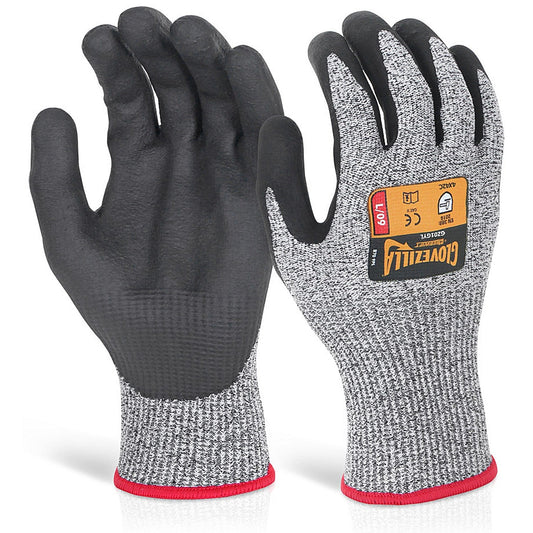 Glovezilla Nitrile Palm Coated Gloves, Grey, Medium Easy2Order : GZ01GYM