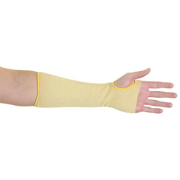 Glovezilla Para-Aramid Sleeve With Thumb Hole, 12”, Yellow, Pair Easy2Order : GZ13Y12TH
