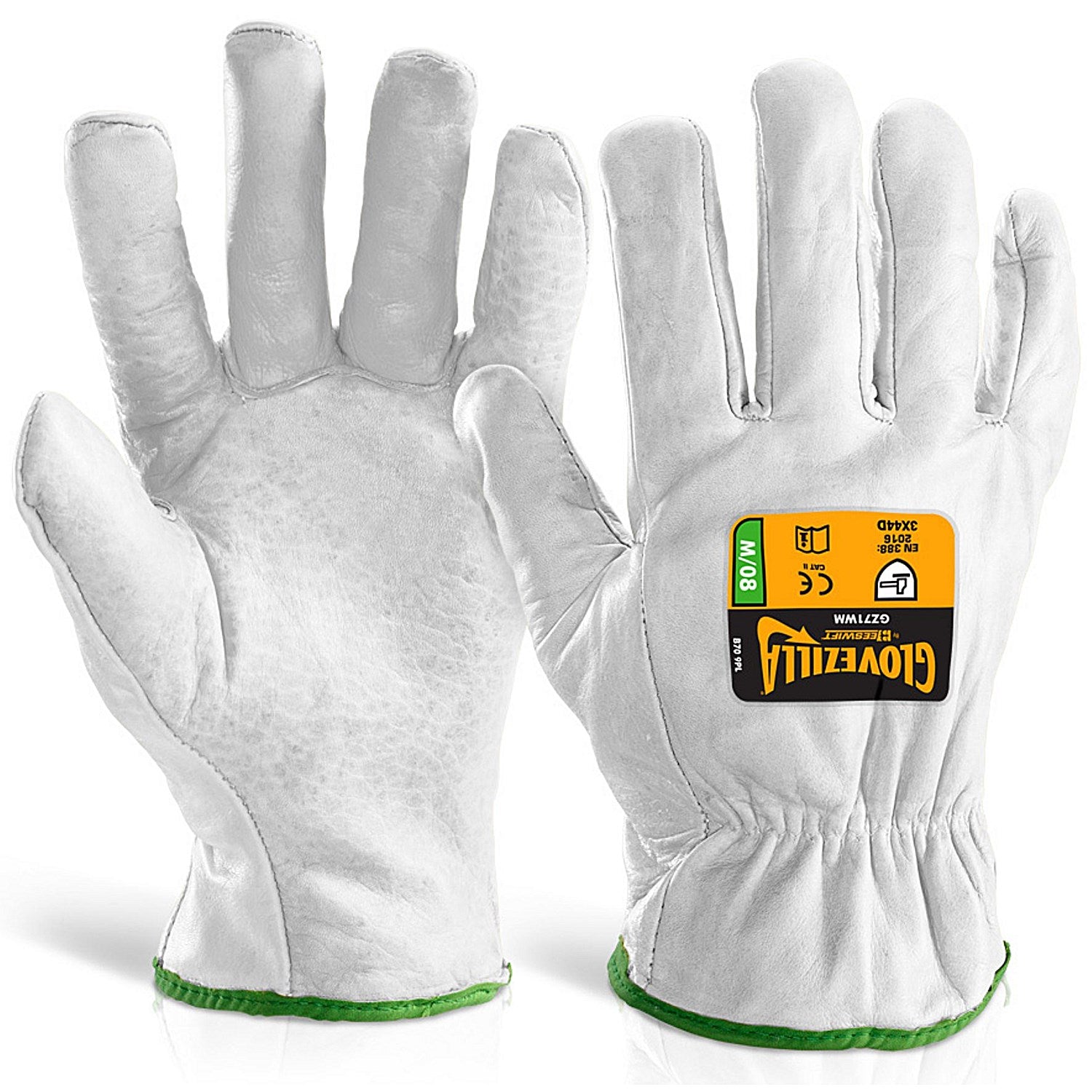 Glovezilla Cut Resistant Drivers Gloves, White, Medium Easy2Order : GZ71WM