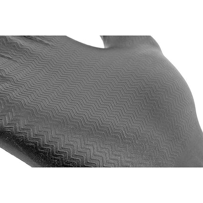 Beeswift Nitrile Disposable Powder Free Gripper Gloves, Black, 2XL, Pack of 900