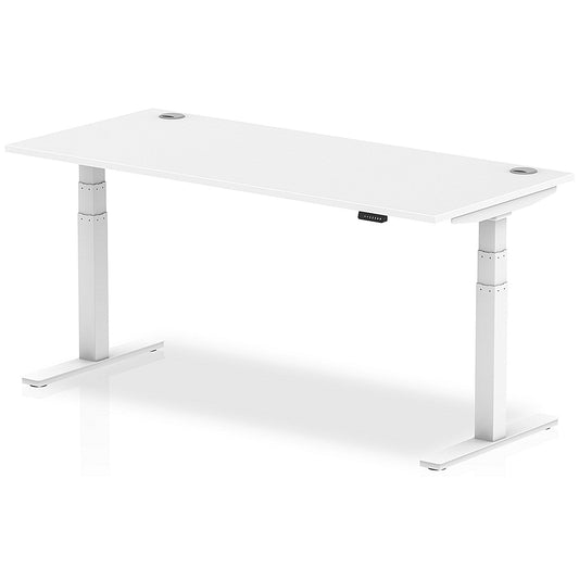 Air 1800mm Rectangular Height-Adjustable Desk, White Leg, White Easy2Order : HA01112