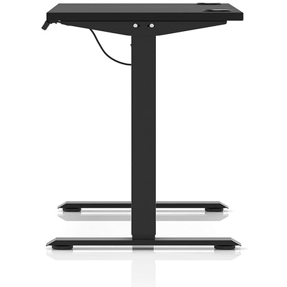 Air Lite 1200mm Slim Height Adjustable Office Desk, Black Leg, Black