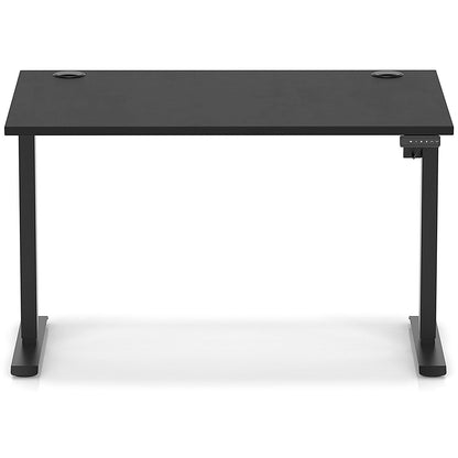 Air Lite 1200mm Height Adjustable Office Desk, Black Leg, Black