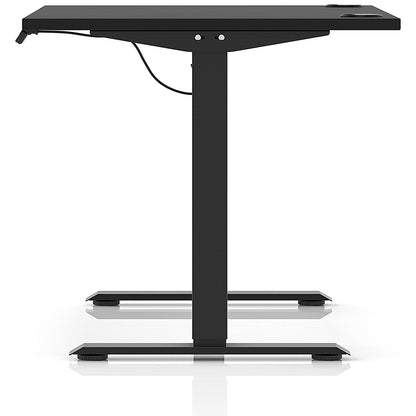 Air Lite 1200mm Height Adjustable Office Desk, Black Leg, Black Easy2Order : HA03937