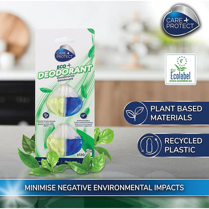 Care + Protect Eco+ Dishwasher Deodorant, 120 Washes
