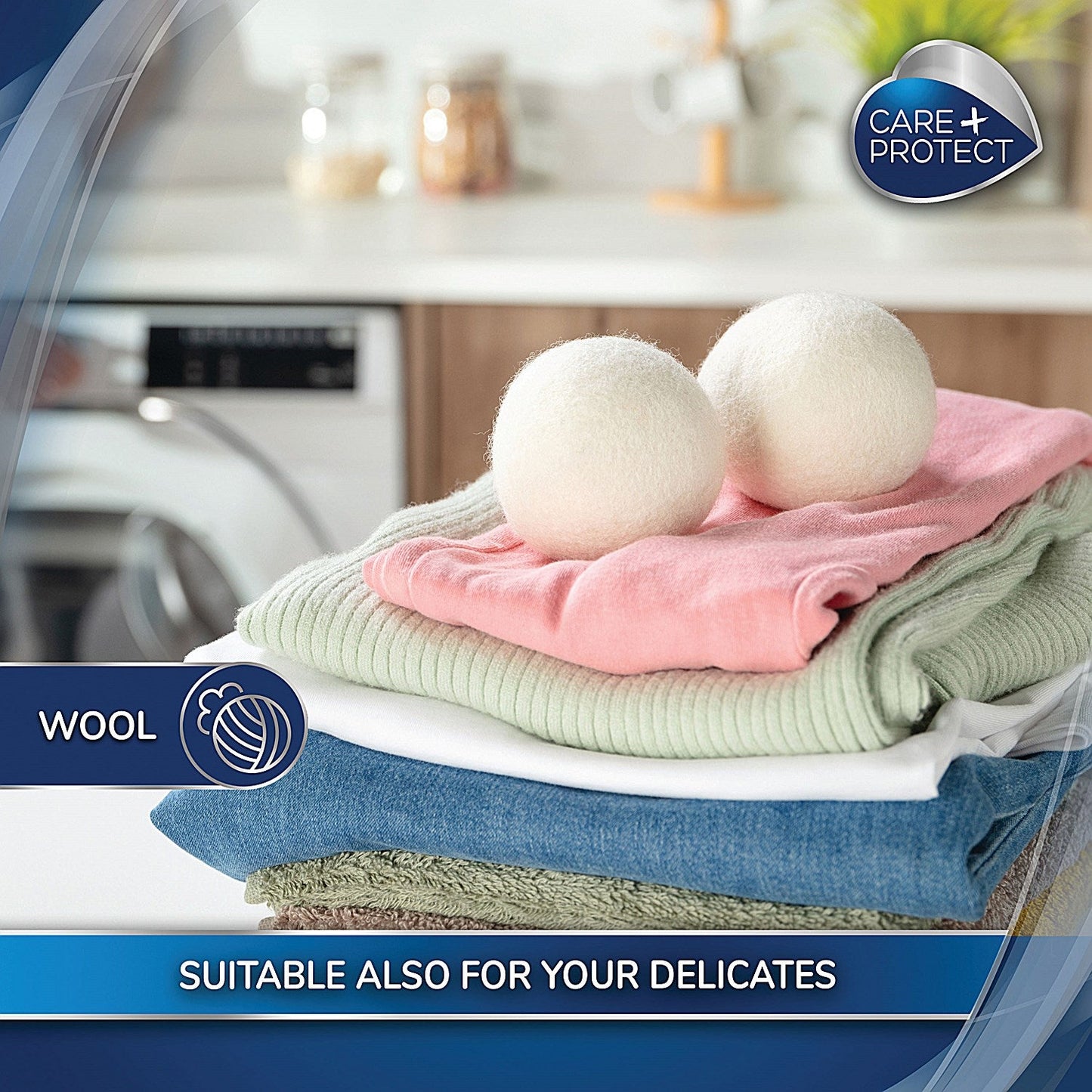 Care + Protect Woolen Scented Dryer Balls, Pack of 2 Easy2Order : HAI08699