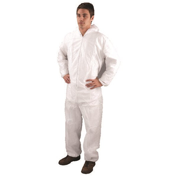 Large White Non-Woven Coverall DC03 Easy2Order : HEA00364