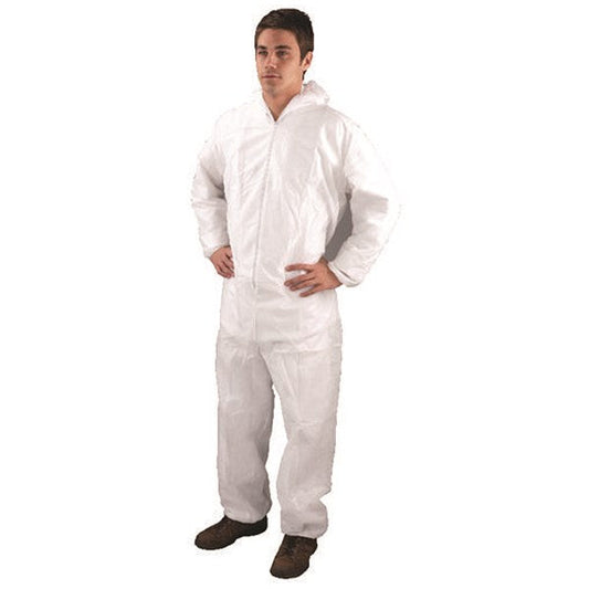 Large White Non-Woven Coverall DC03 Easy2Order : HEA00364