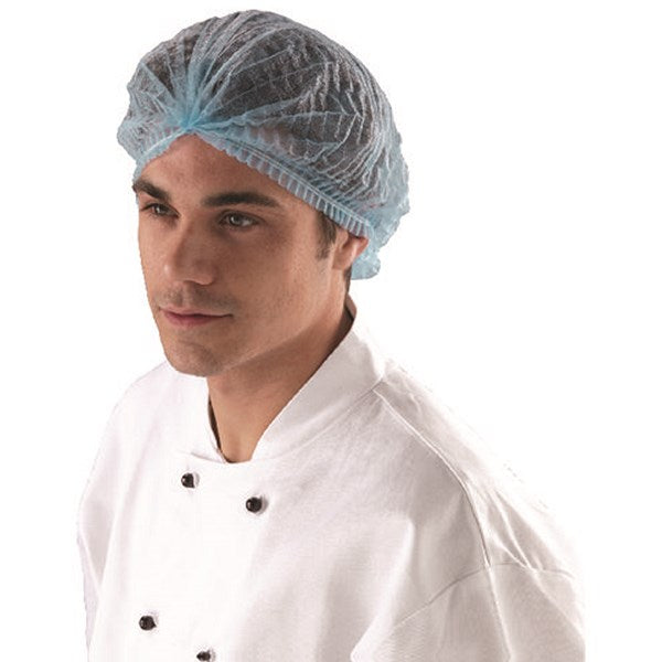 Shield Double-Stitched Mob Cap, Blue, Pack of 1000 Easy2Order : HEA00814