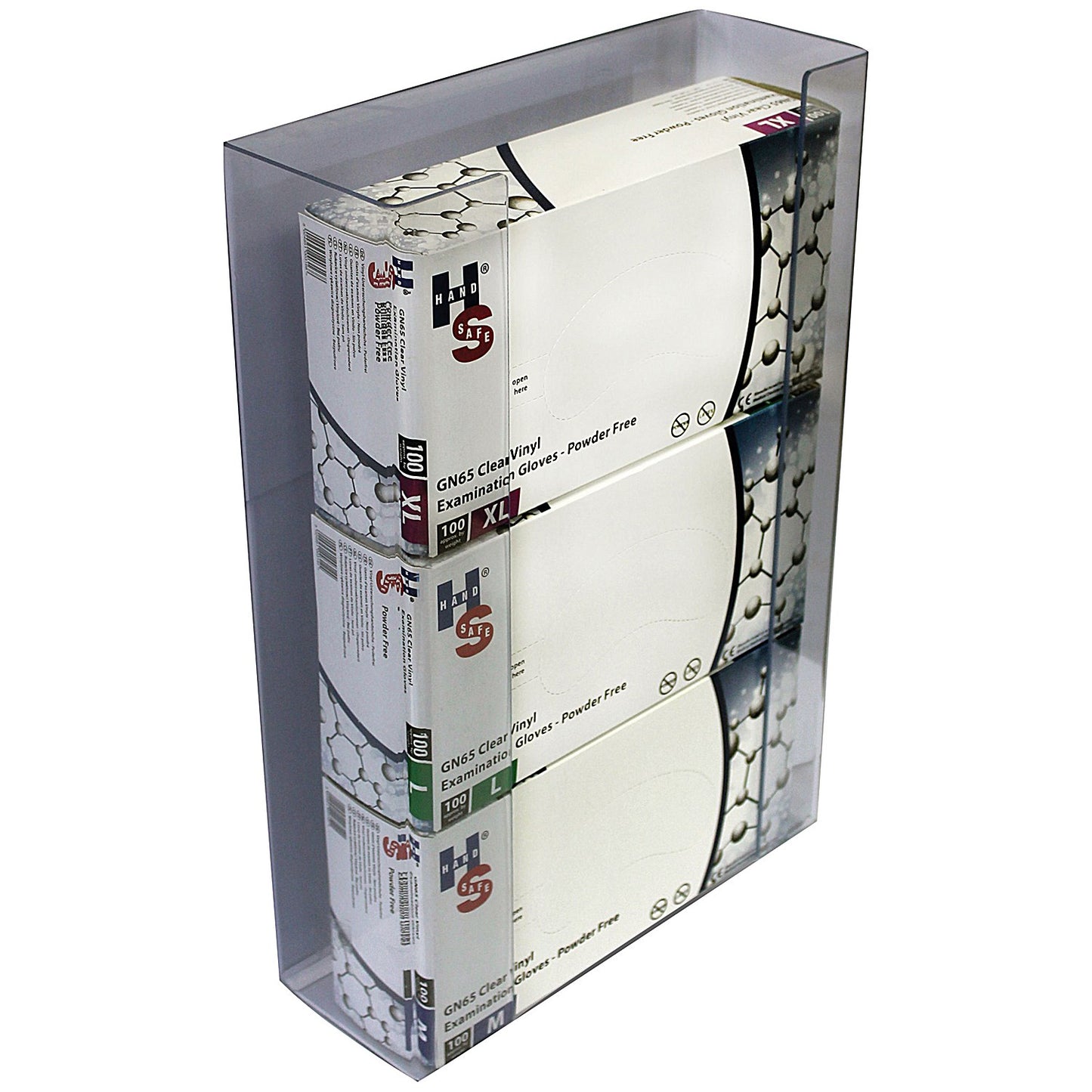 Shield Clear Triple Disposable Glove Dispenser, Pack of 2