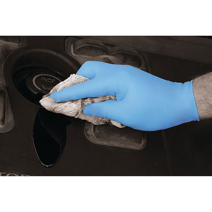 Shield Powder-Free Nitrile Gloves, Large, Blue, Pack of 100