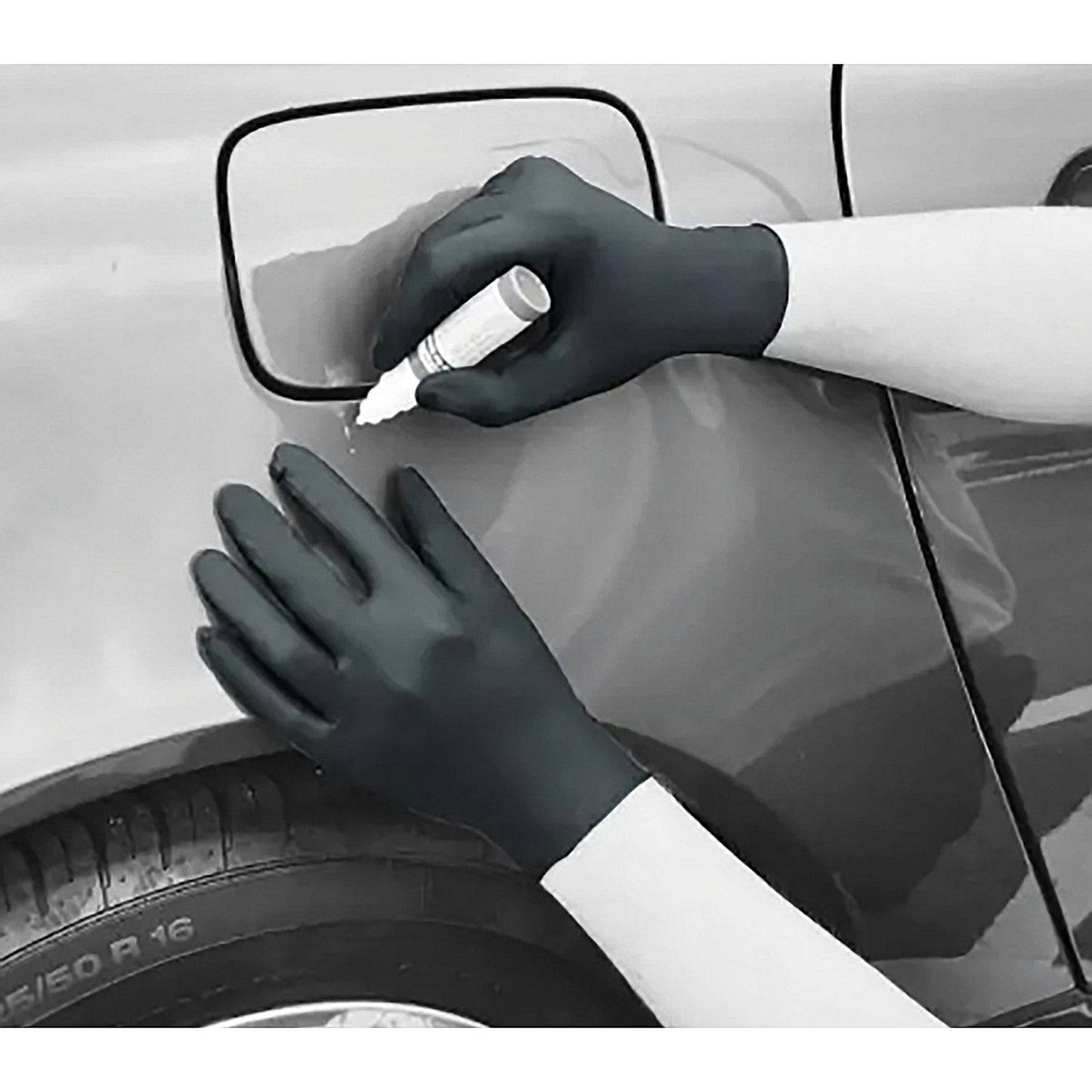 Handsafe Speciality Nitrile Gloves, Large, Black, Pack of 100