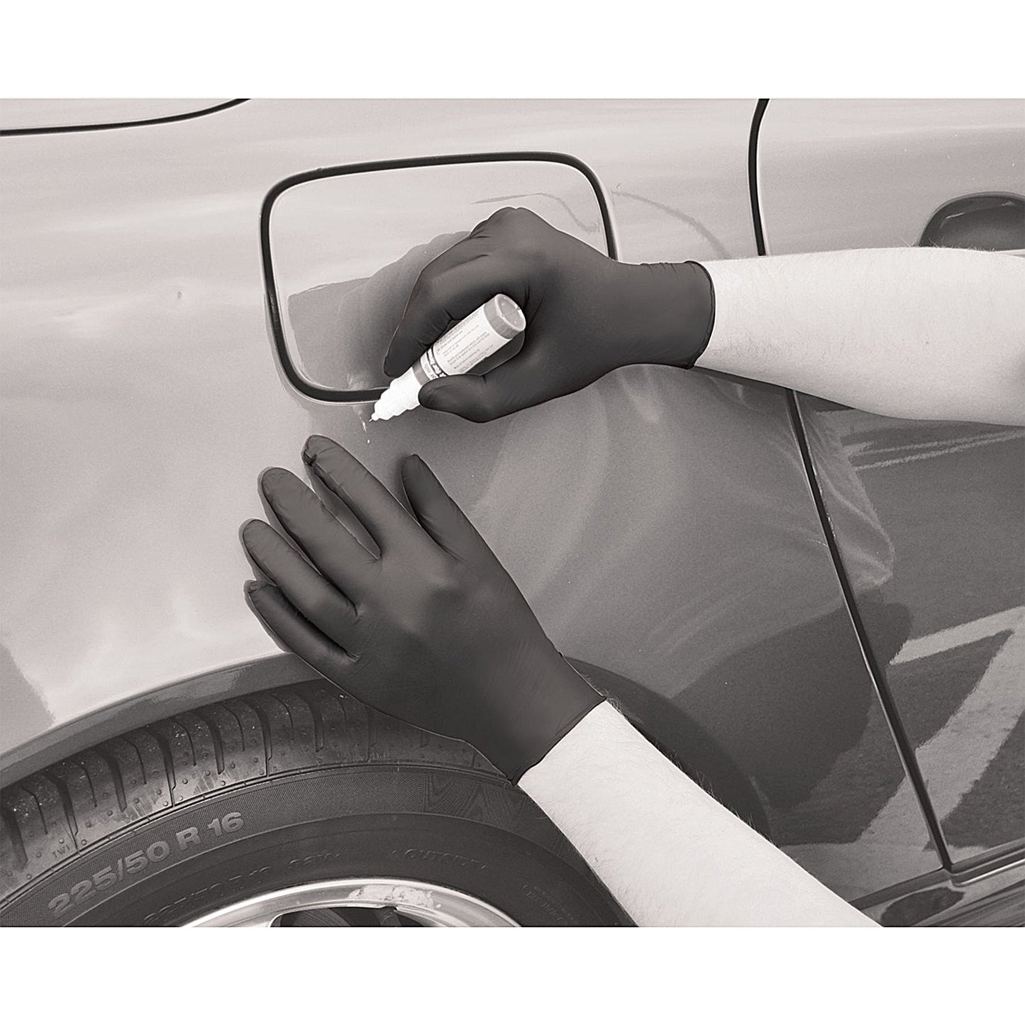 Handsafe Speciality Nitrile Gloves, Large, Black, Pack of 100