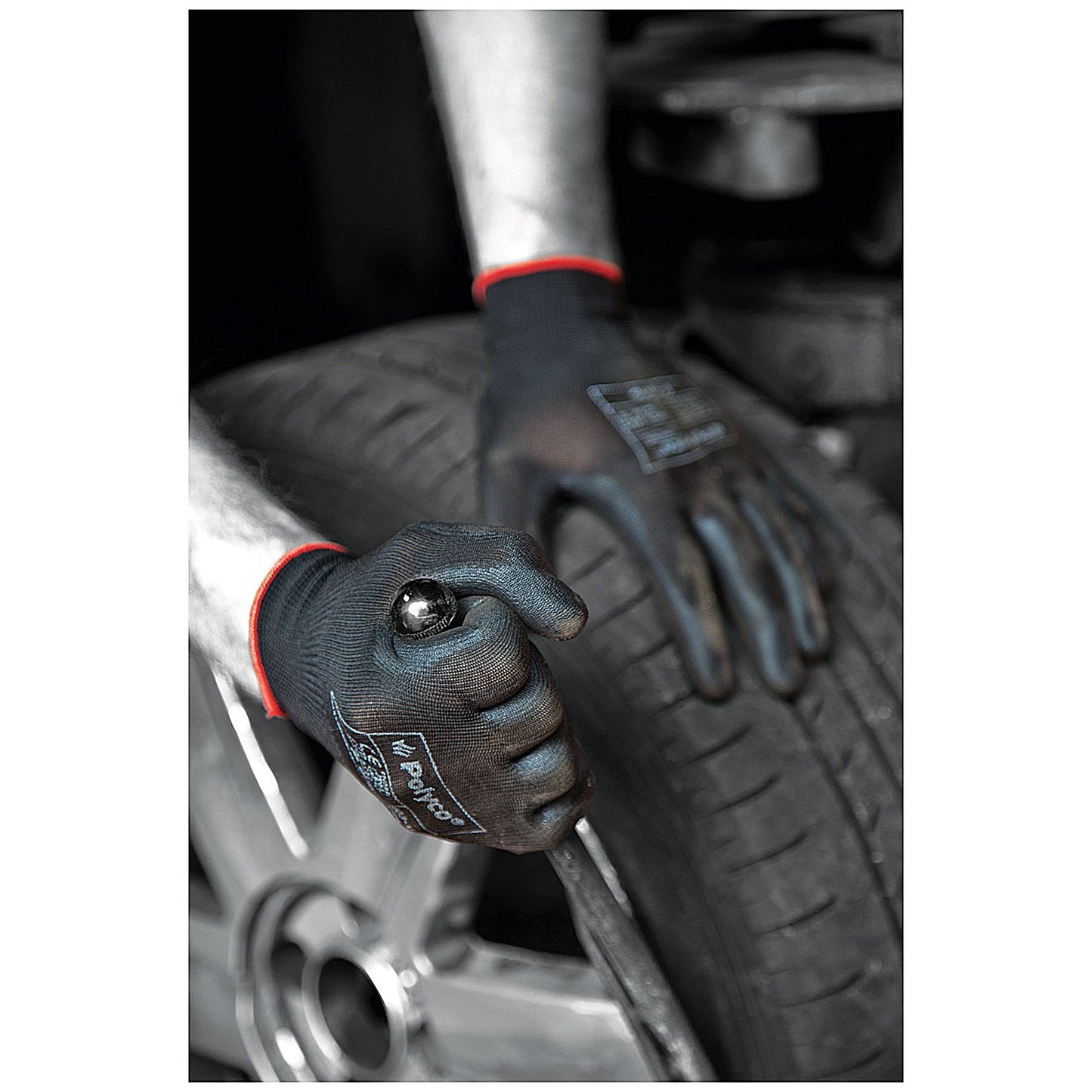 Polyco Matrix P Grip Gloves, Large, Black