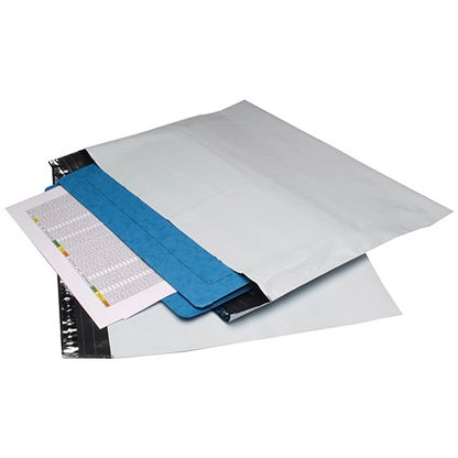 GoSecure Strong Polythene Mailing Bags, 235x320mm, Peel & Seal, Opaque, Pack of 100