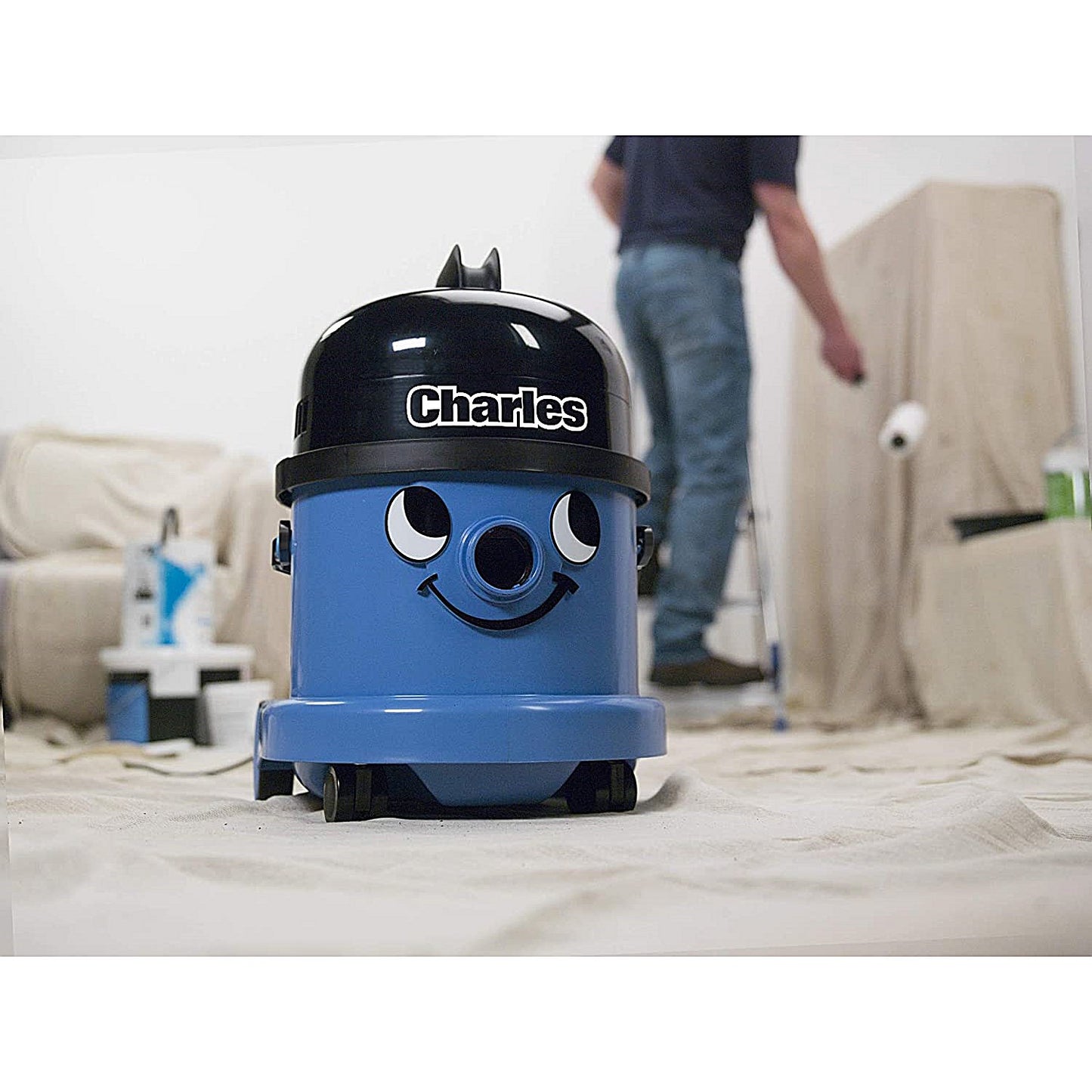 Numatic Charles Wet and Dry Vacuum Cleaner, Blue