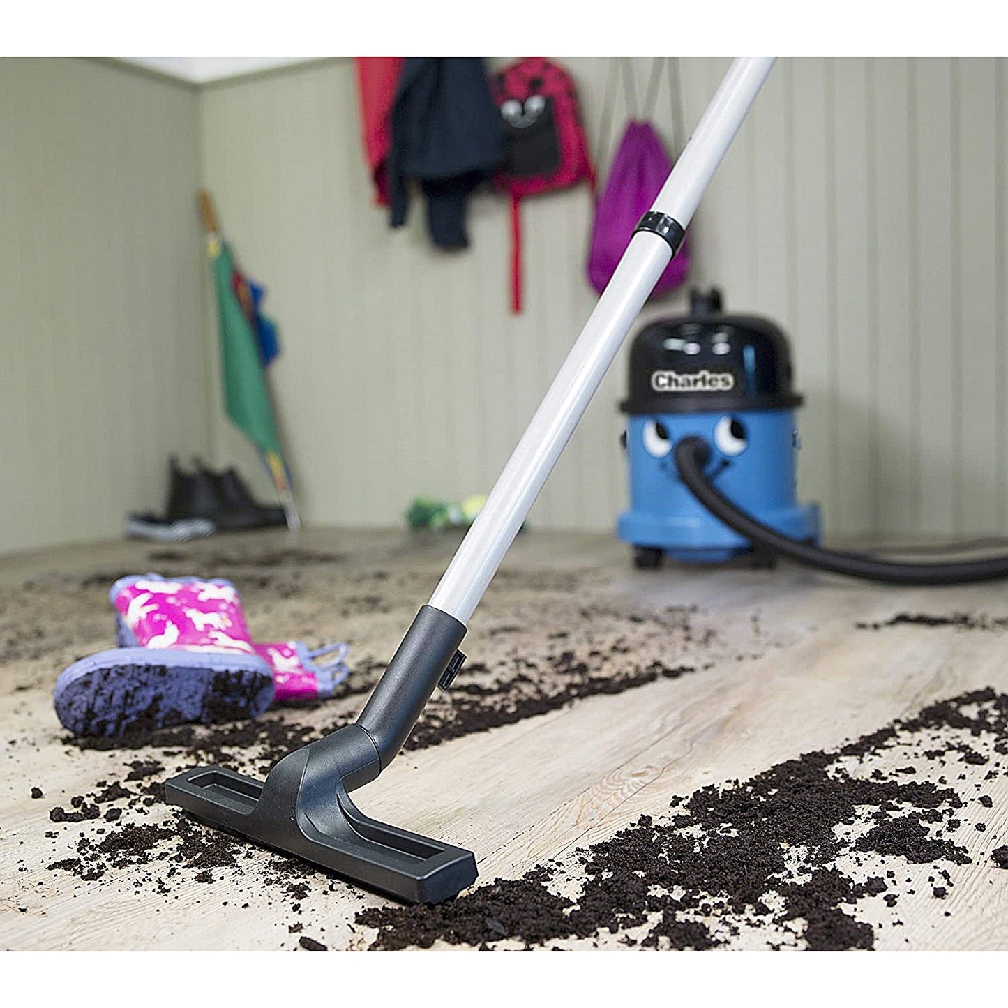 Numatic Charles Wet and Dry Vacuum Cleaner, Blue