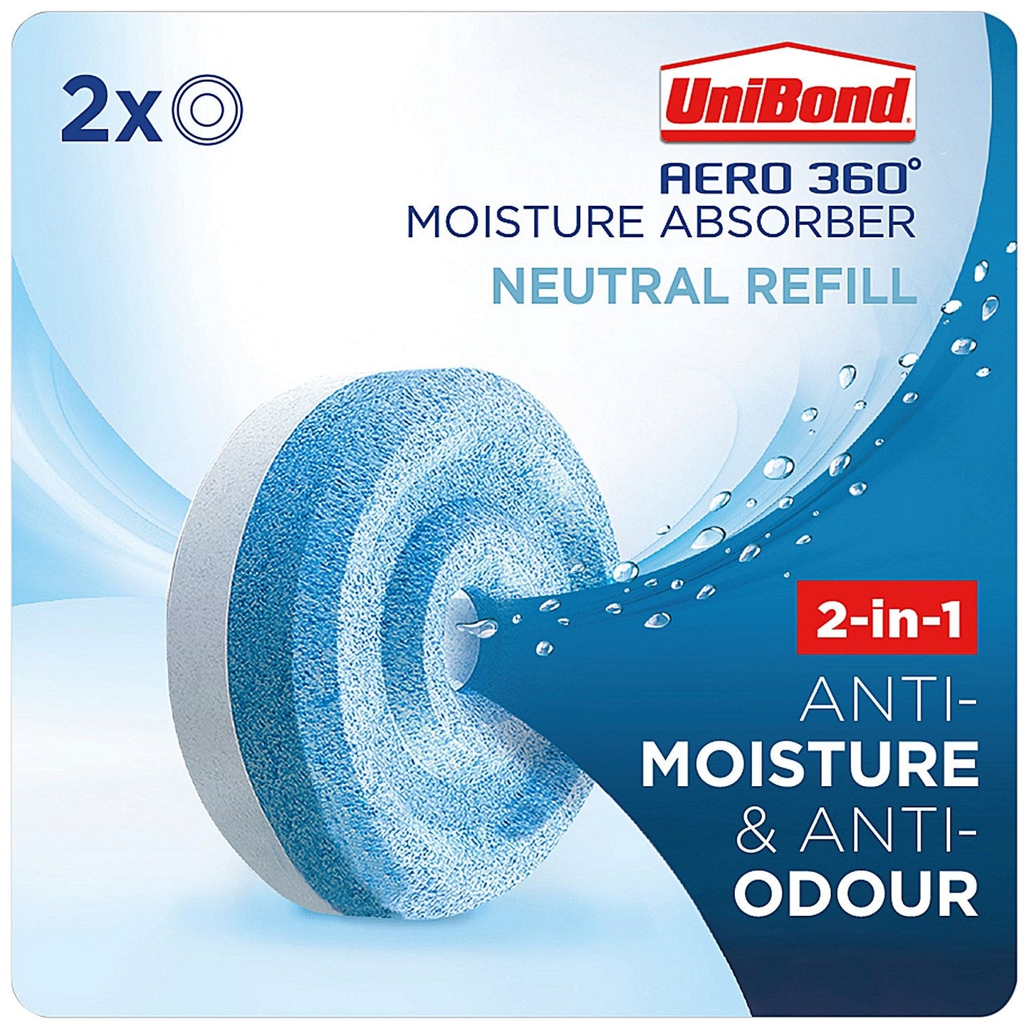 UniBond Aero 360 Neutral Refill, Pack of 2