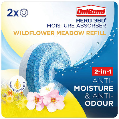 UniBond Aero 360 Wildflower Meadow Refill, Pack of 2
