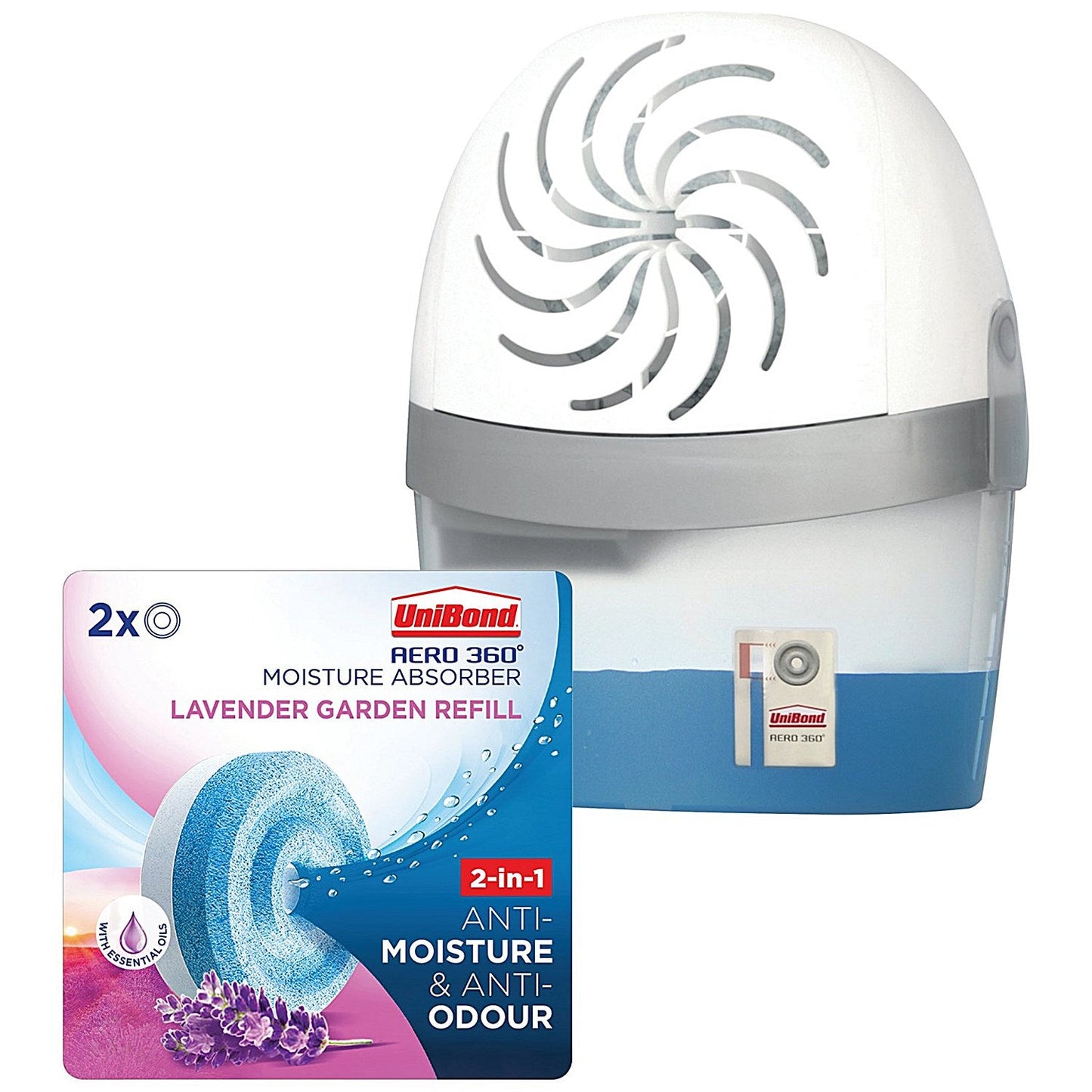 UniBond Aero 360 System/Refill 450g + UniBond Aero Lavender Garden Refills Easy2Order : HK810873