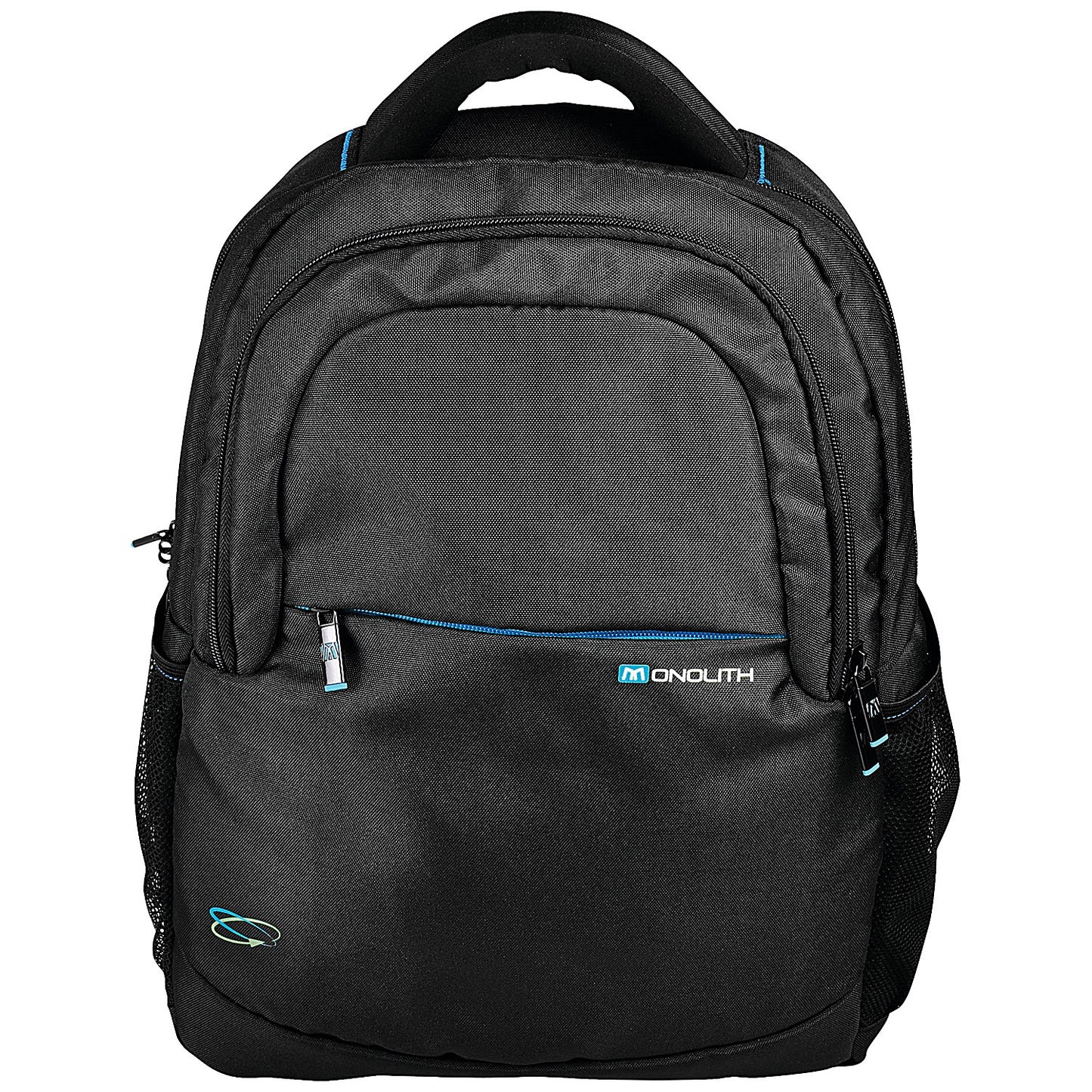 Monolith Blue Line Laptop Backpack, For up to 15.6 Inch Laptops, Black