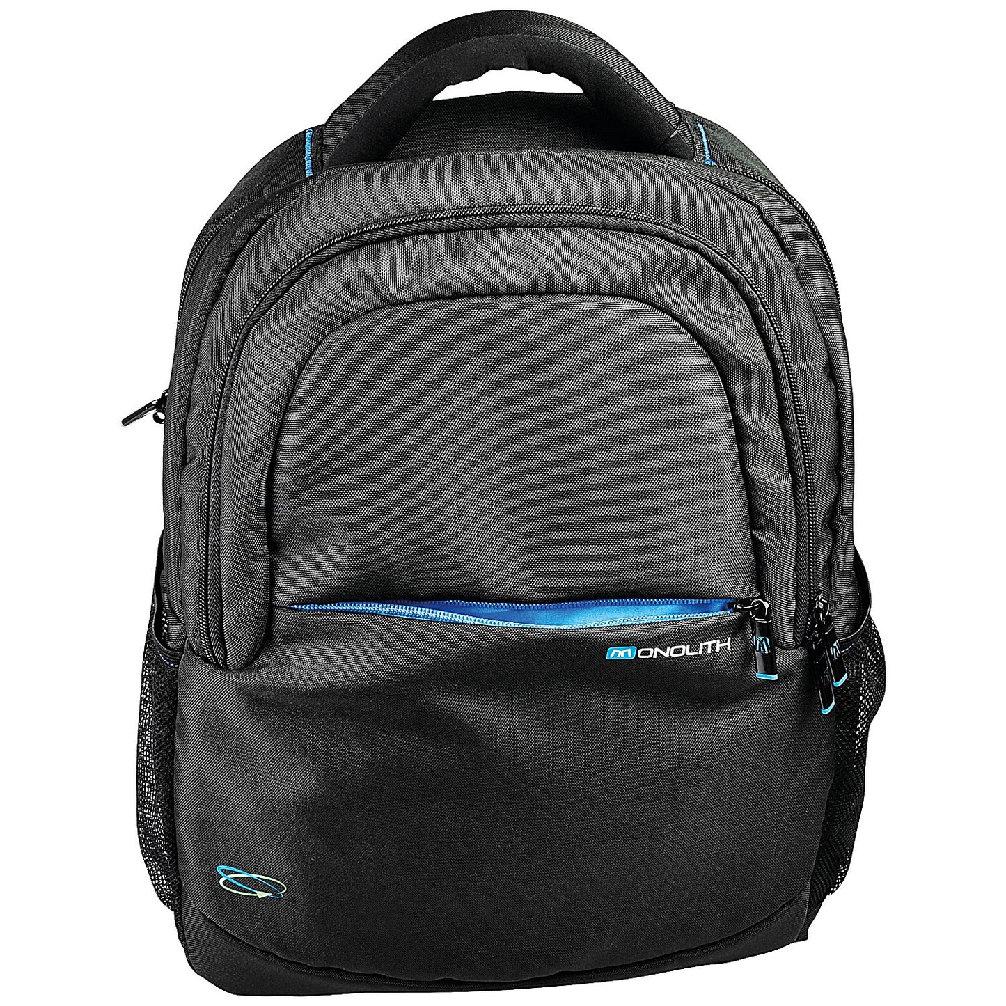 Monolith Blue Line Laptop Backpack, For up to 15.6 Inch Laptops, Black