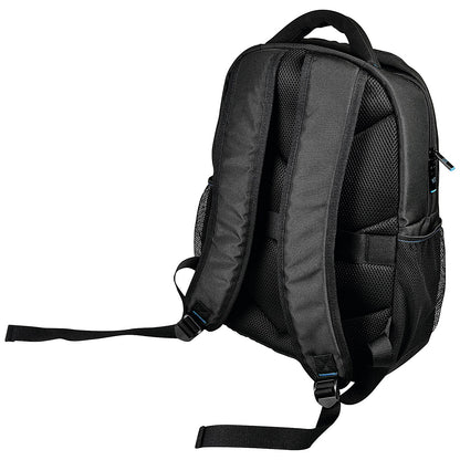 Monolith Blue Line Laptop Backpack, For up to 15.6 Inch Laptops, Black