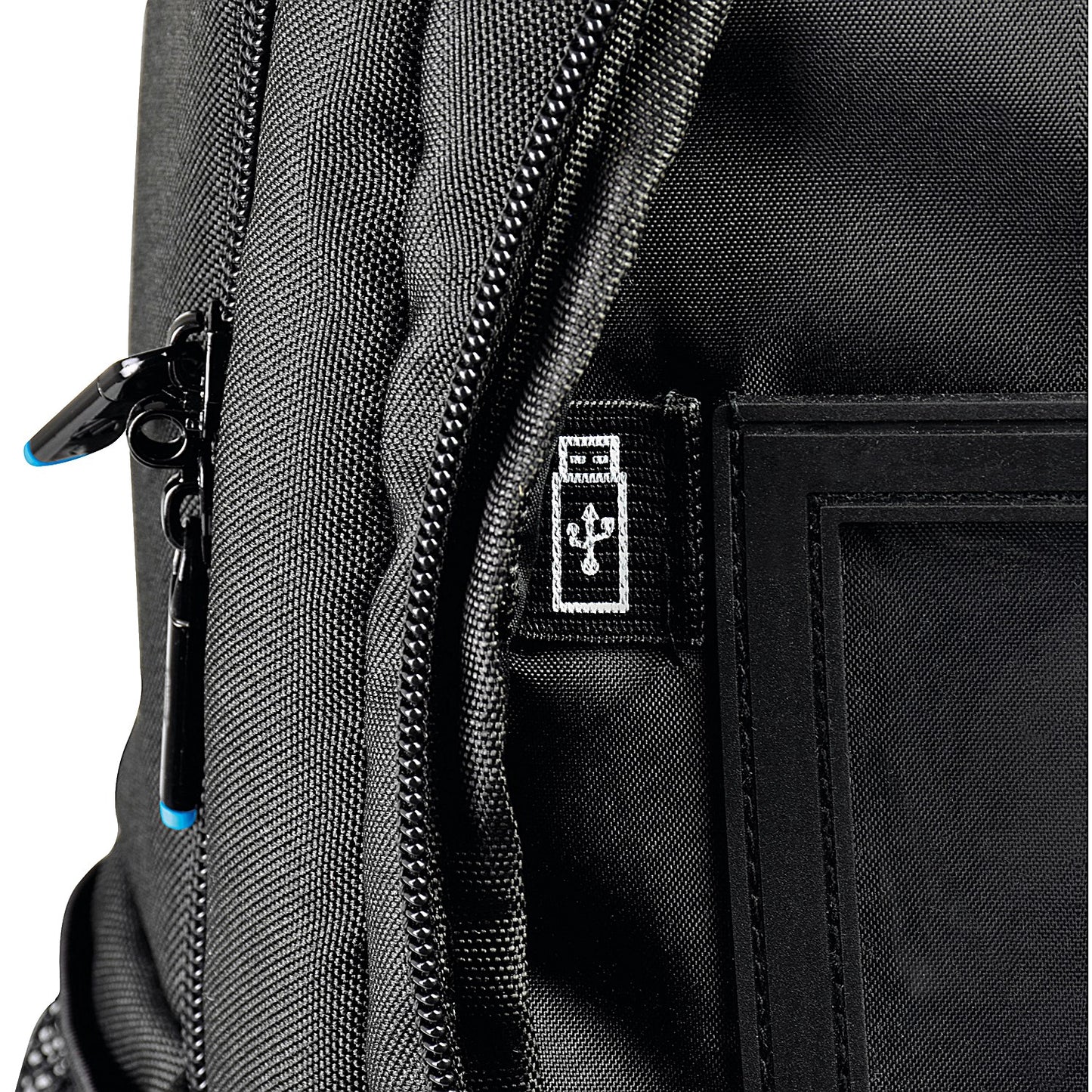 Monolith Blue Line Laptop Backpack, For up to 15.6 Inch Laptops, Black