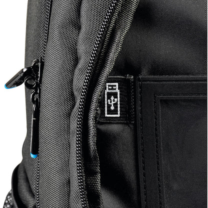 Monolith Blue Line Laptop Backpack, For up to 15.6 Inch Laptops, Black