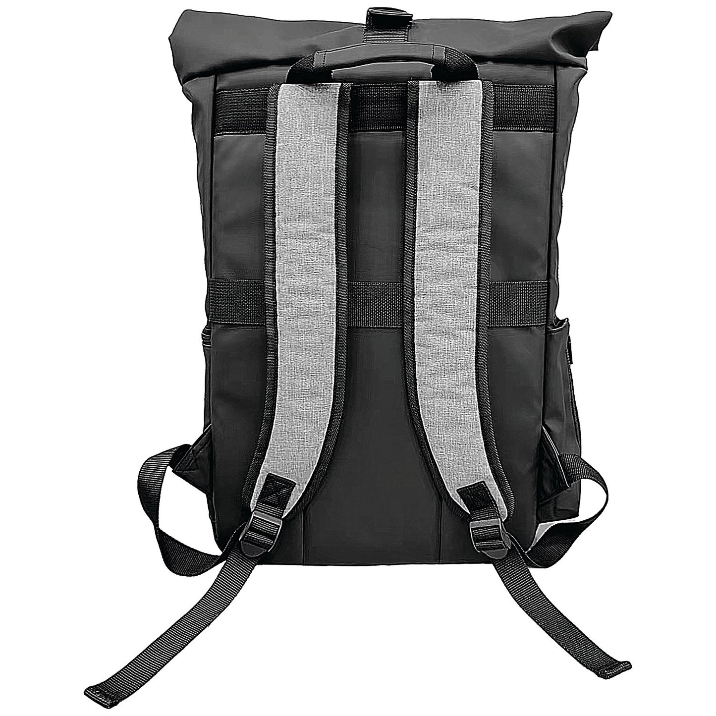 Monolith Rolltop Business Laptop Backpack, For up to 17.2 Inch Laptops, Black/Grey