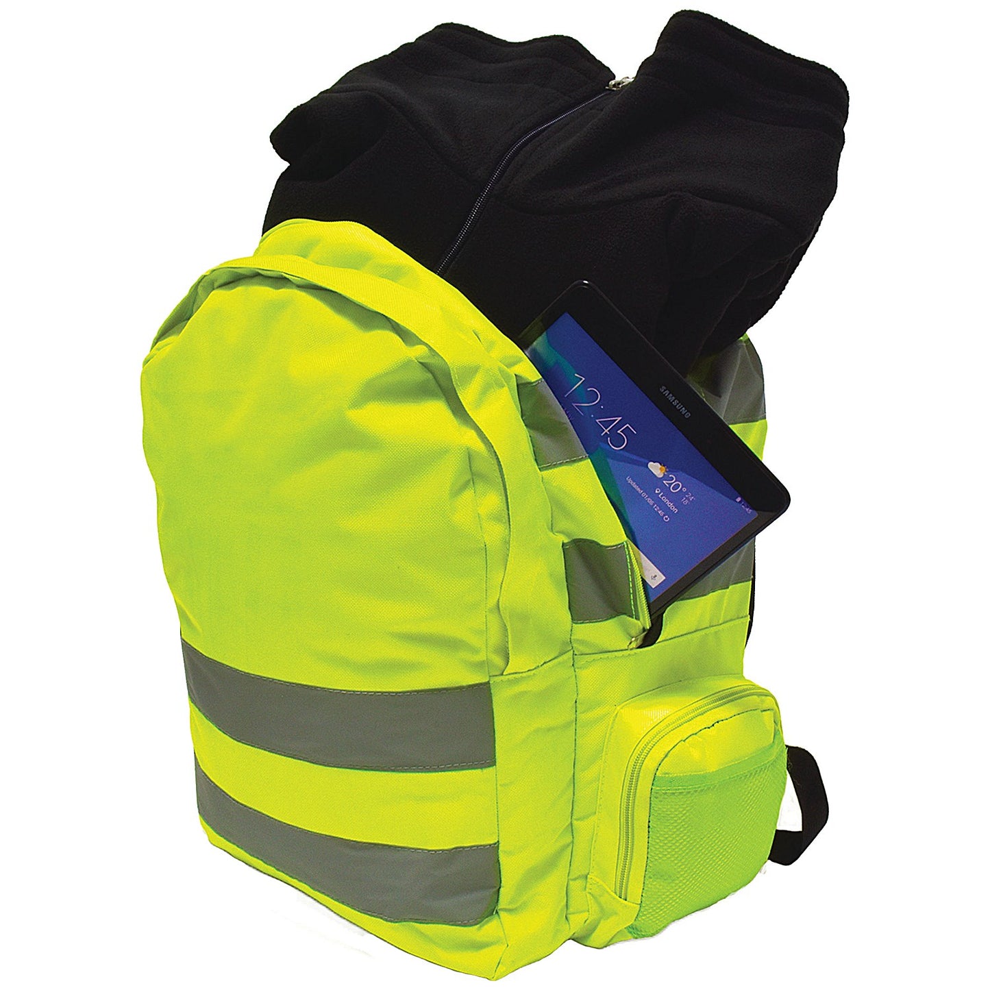 Monolith High Visibility Laptop Backpack, For up to 15.6 Inch Laptops, Yellow