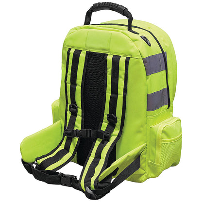Monolith High Visibility Laptop Backpack, For up to 15.6 Inch Laptops, Yellow