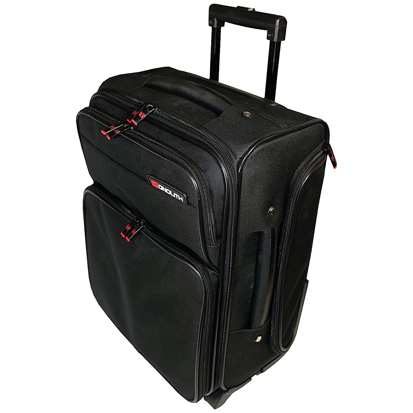 Monolith Wheeled Overnight Bag with Removable Laptop Case, For up to 15.6 Inch Laptops, Black