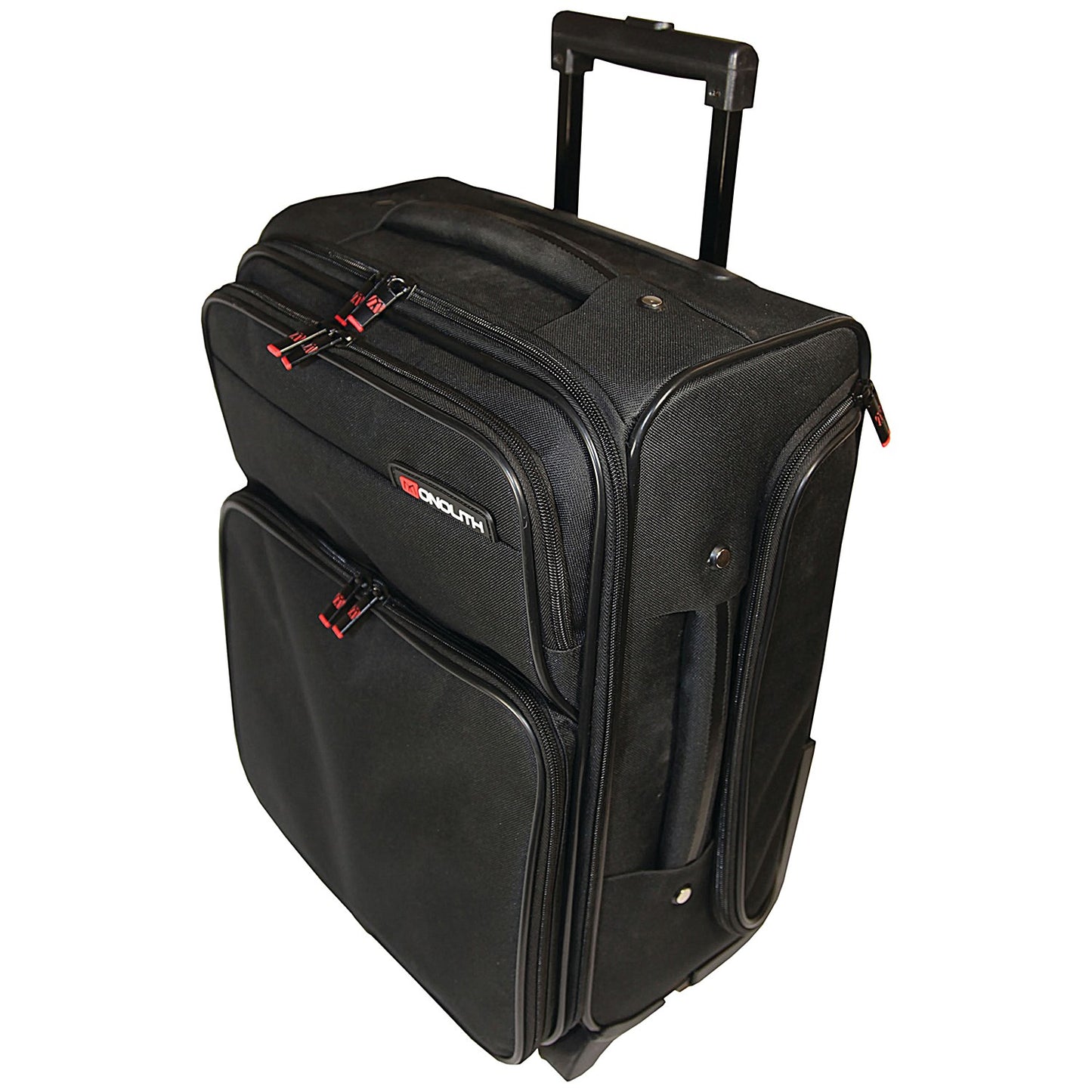 Monolith Wheeled Overnight Bag with Removable Laptop Case, For up to 15.6 Inch Laptops, Black