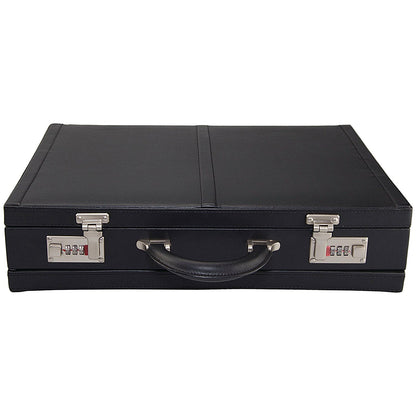 Monolith Leather Look Expandable Brief Case, Black Easy2Order : HM23508