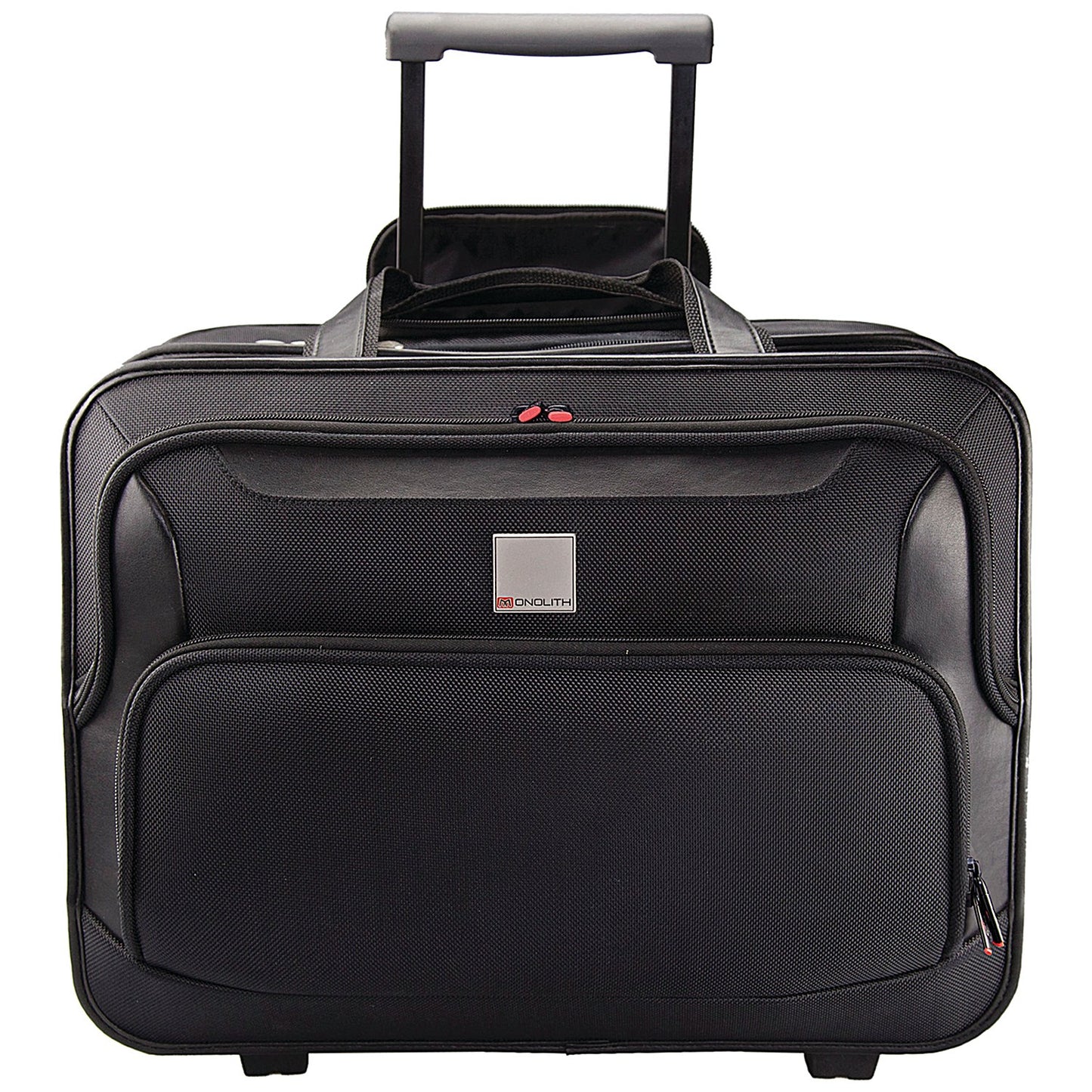 Monolith Deluxe Nylon Wheeled Laptop Case, For up to 15.6 Inch Laptops, Black