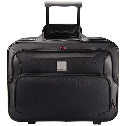 Monolith Deluxe Nylon Wheeled Laptop Case, For up to 15.6 Inch Laptops, Black