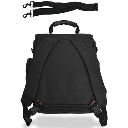 Monolith Multifunctional Nylon Laptop Backpack, For up to 15.6 Inch Laptops, Black and Grey