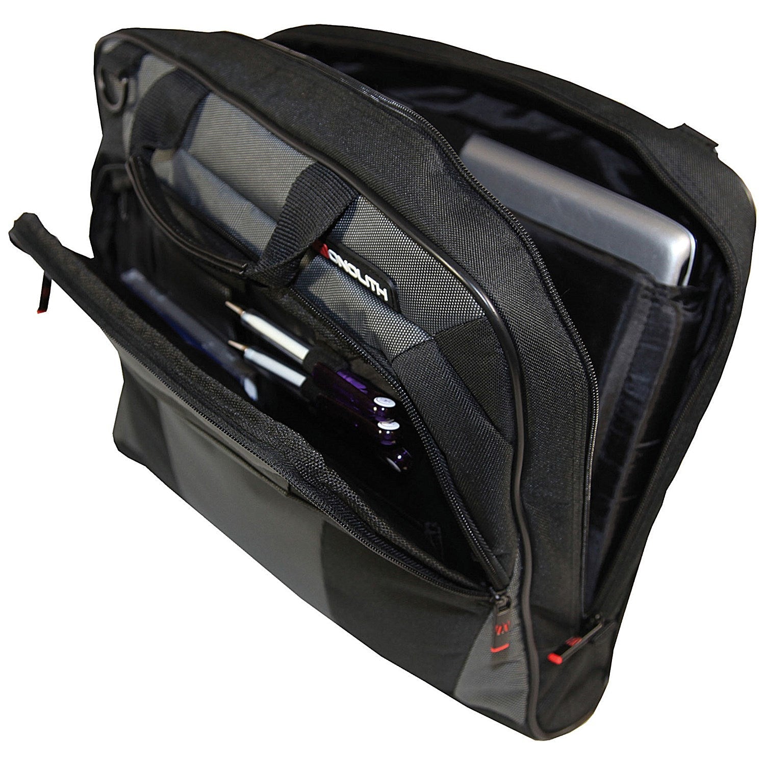 Monolith Nylon Laptop Carry Case, For up to 15.6 Inch Laptops, Black and Grey Easy2Order : HM24000
