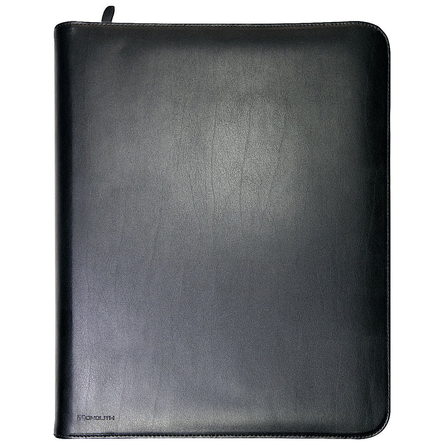 Monolith Zipped Conference Folder, 300x363mm, Leather, Black