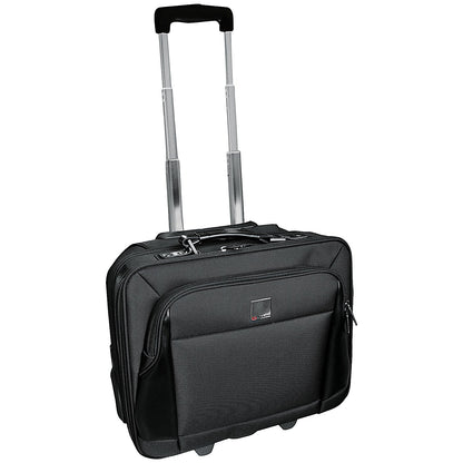 Monolith Executive Wheeled Laptop Case, For up to 15.4 Inch Laptops, Black