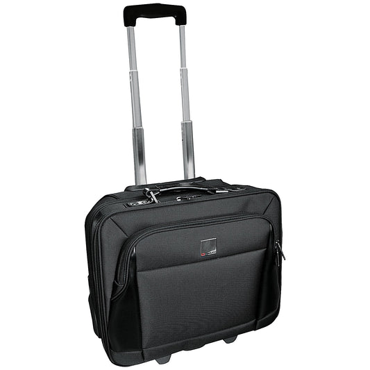 Monolith Executive Wheeled Laptop Case, For up to 15.4 Inch Laptops, Black