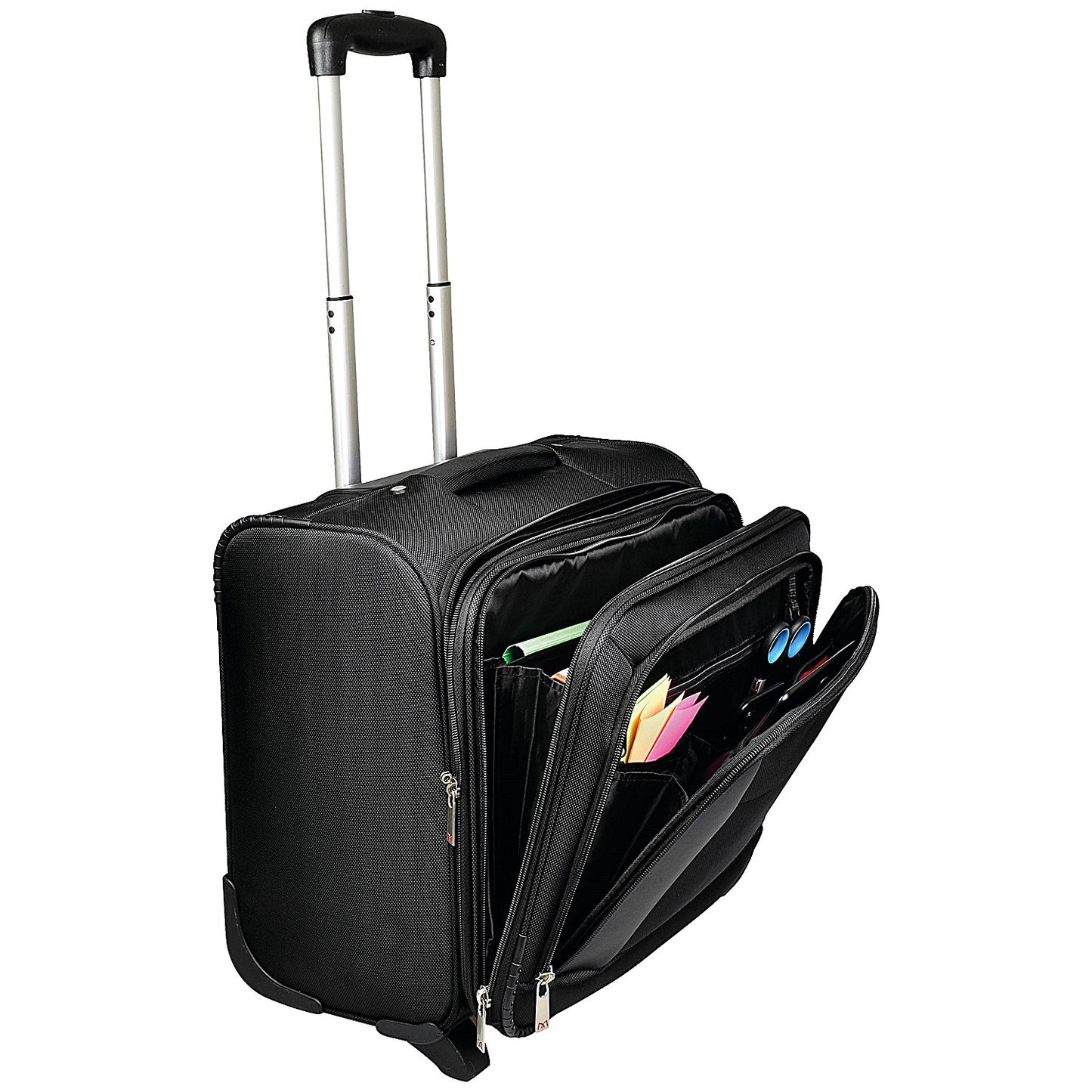 Monolith Executive Wheeled Laptop Case, For up to 15.4 Inch Laptops, Black